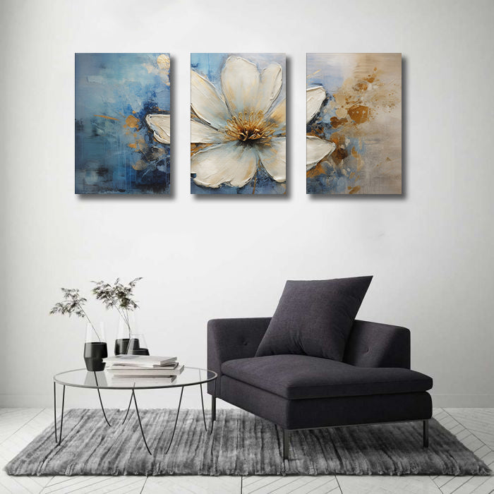 Framed 3 Panels - Floral