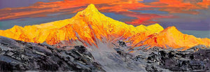 Framed 1 Panel - Acrylic Painting - New Zealand Southern Alps