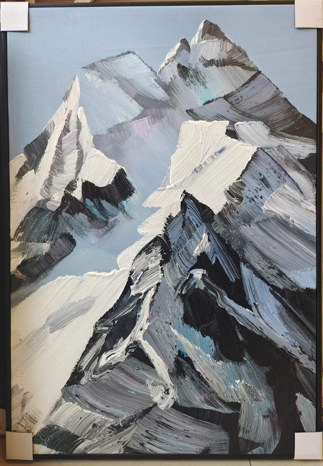 Framed 1 Panel - Oil Painting - Mount Cook