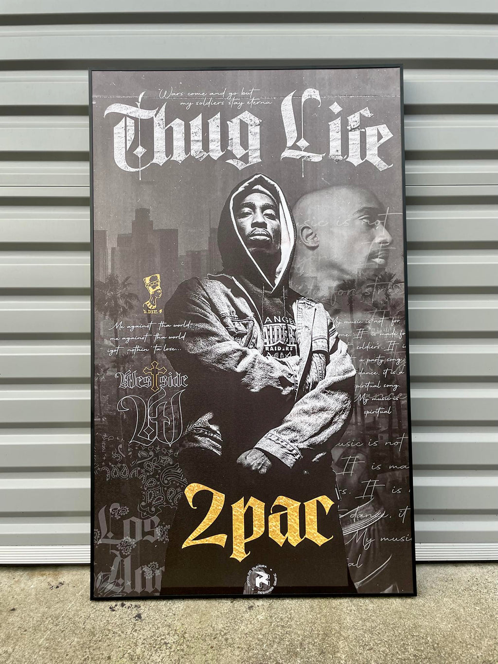 Framed 1 Panel - Finished Products - Tupac