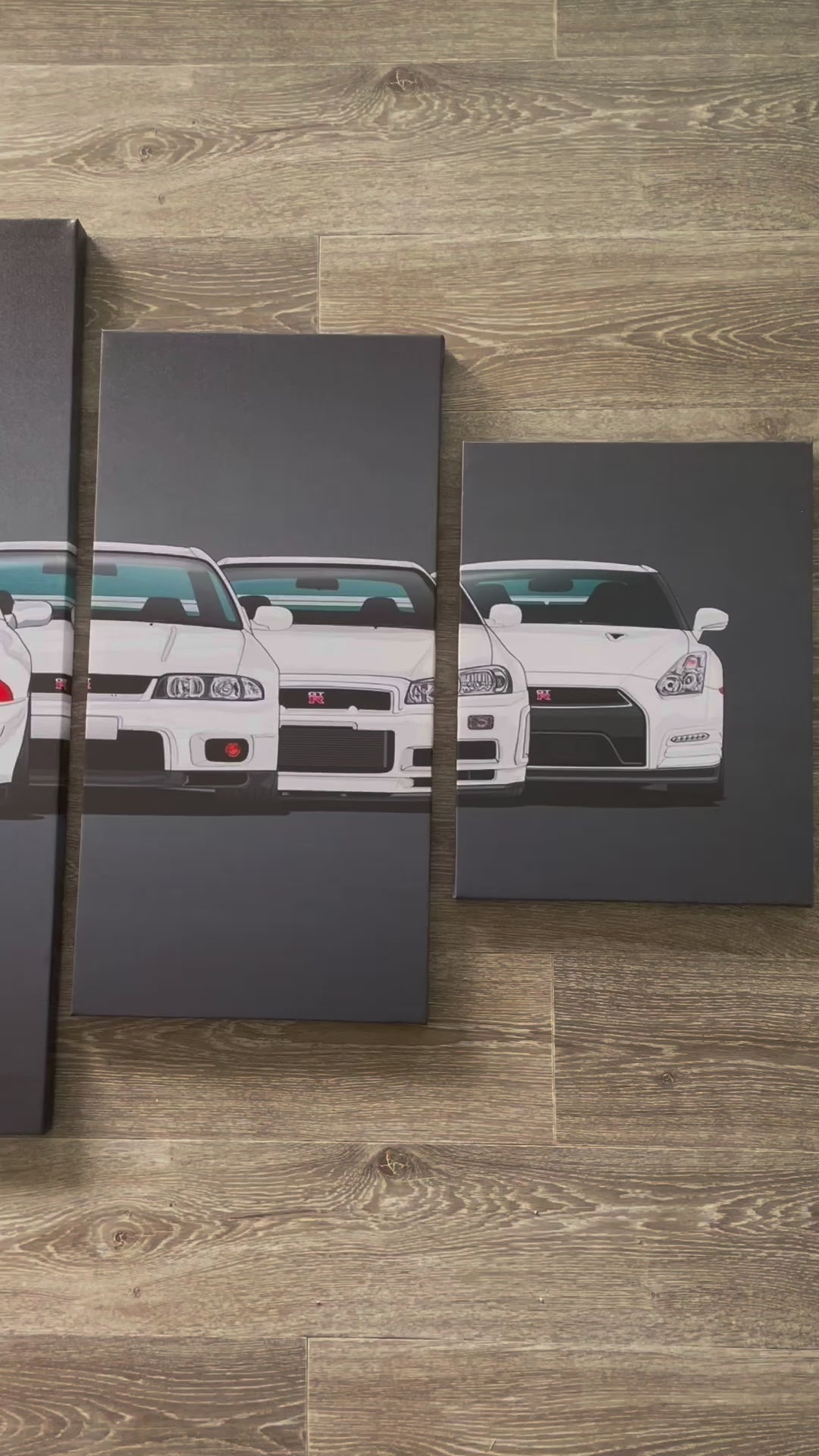 Framed 5 Panels - GTR Evolution