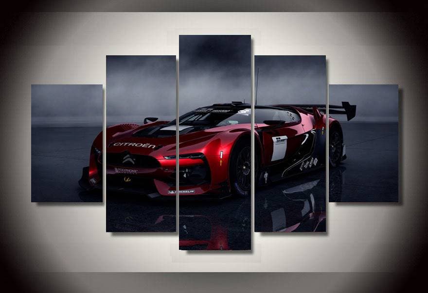 Framed 5 Panels - Citroen Concept Car