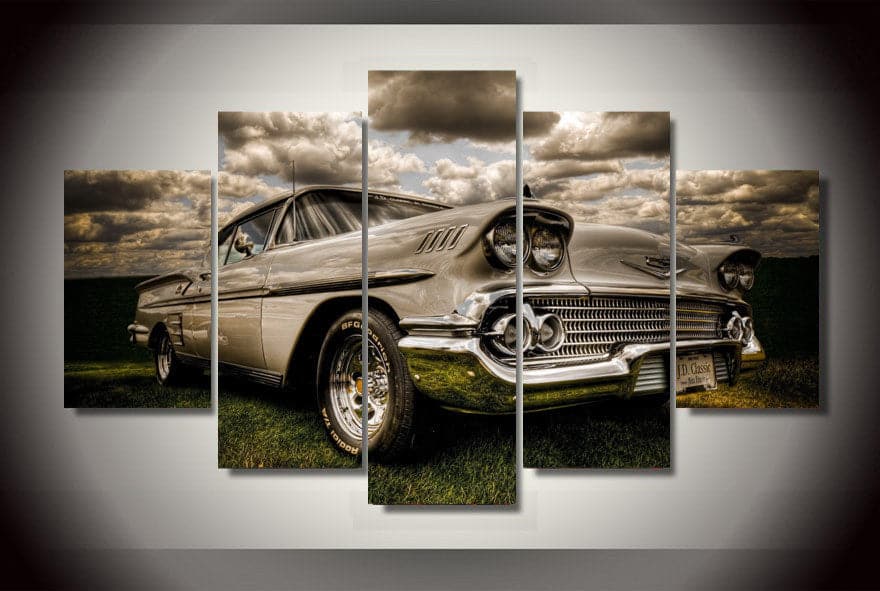 Framed 5 Panels - Chrysler Classic Car