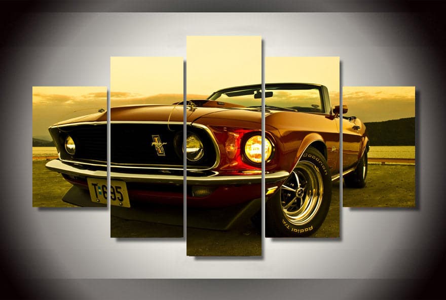 Framed 5 Panels - Ford Mustang