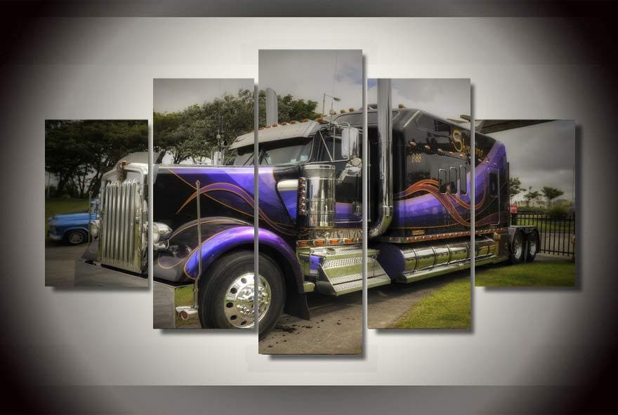 Framed 5 Panels - Truck