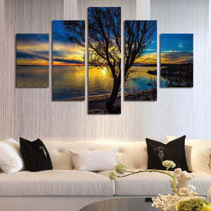 Framed 5 Panels - Landscape