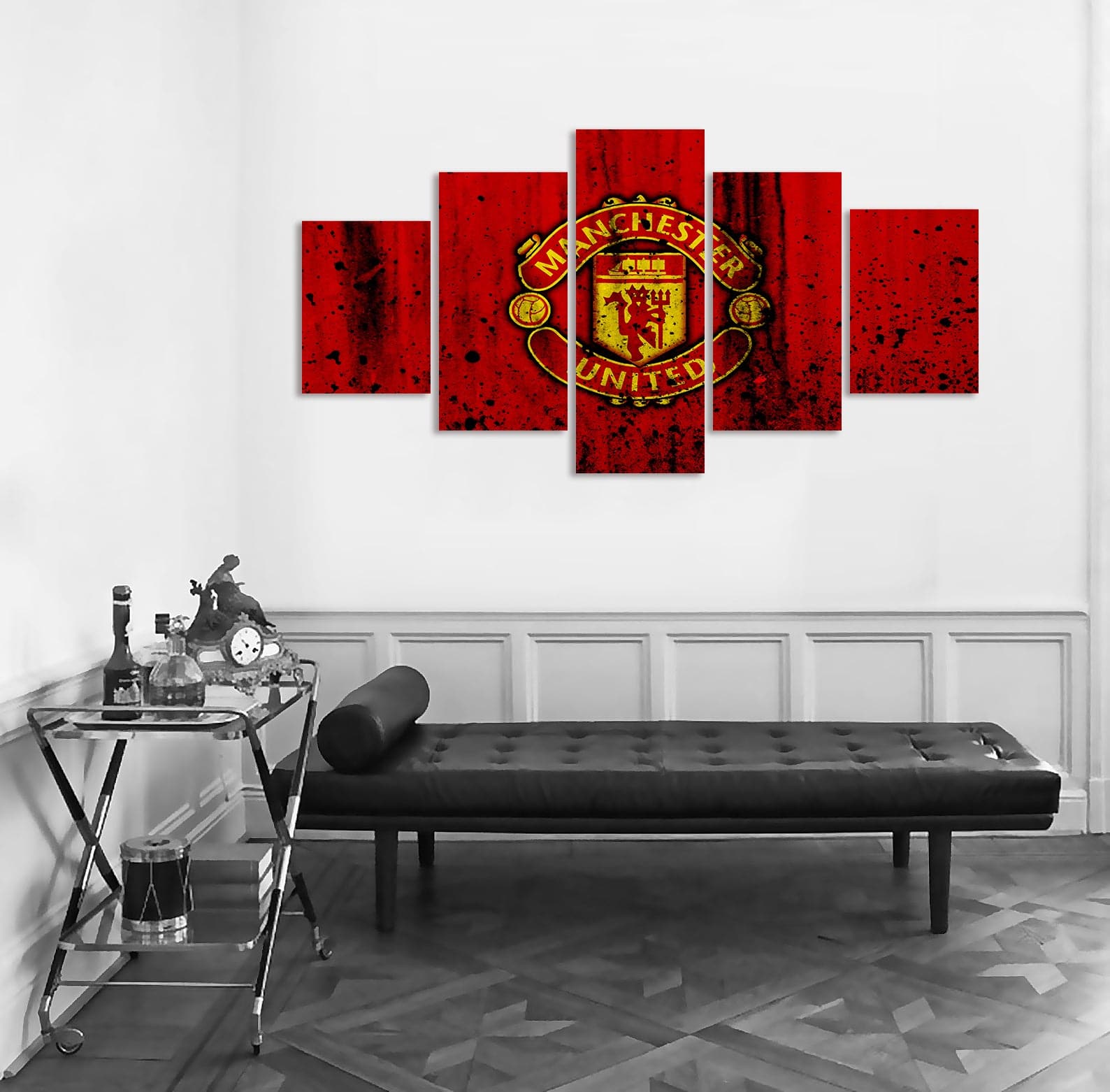 Framed 5 Panels - Manchester United Football Club