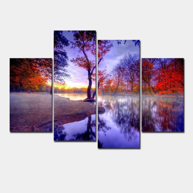 Framed 4 Panels - Frost