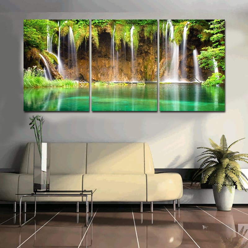 Framed 3 Panels - Water fall