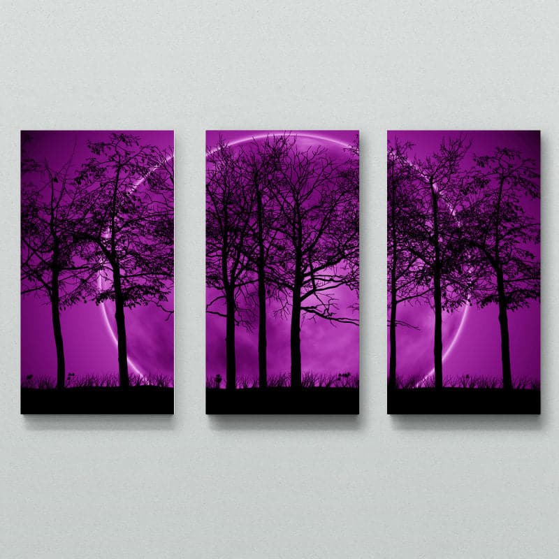 Framed 3 Panels - Tree