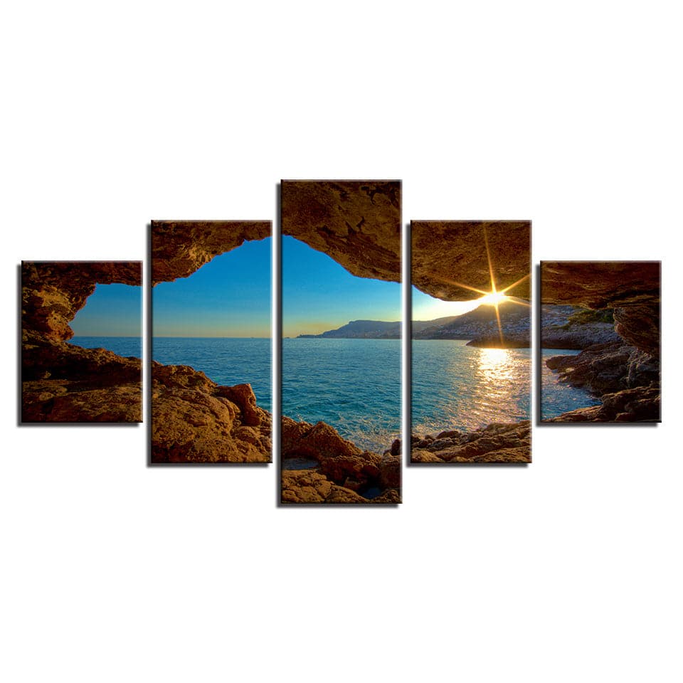 Framed 5 Panels - Landscape