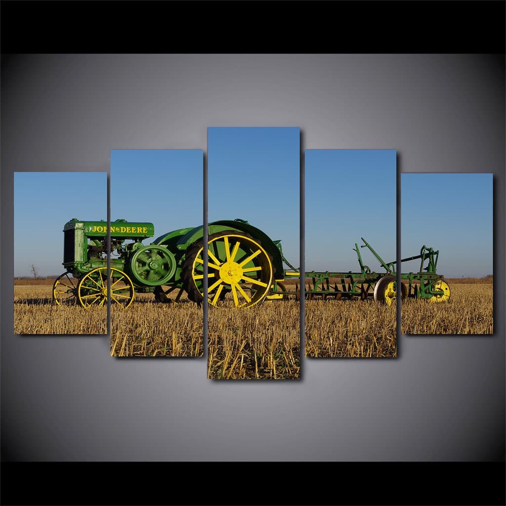 Framed 5 Panels - Tractor