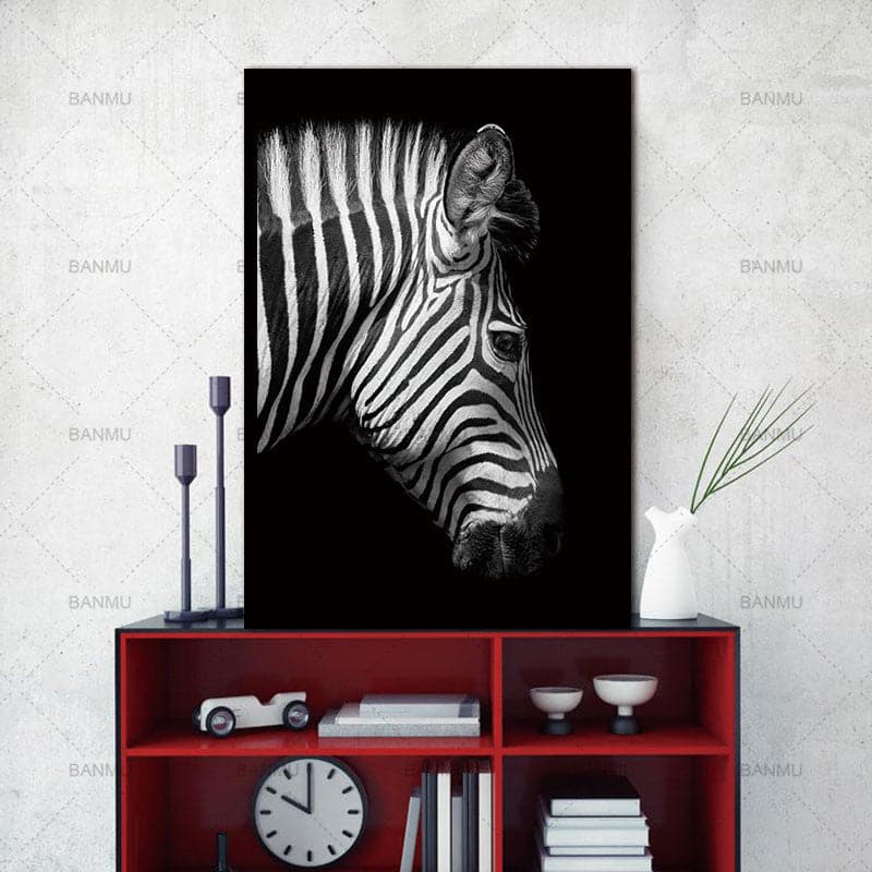 Framed 1 Panel - Zebra