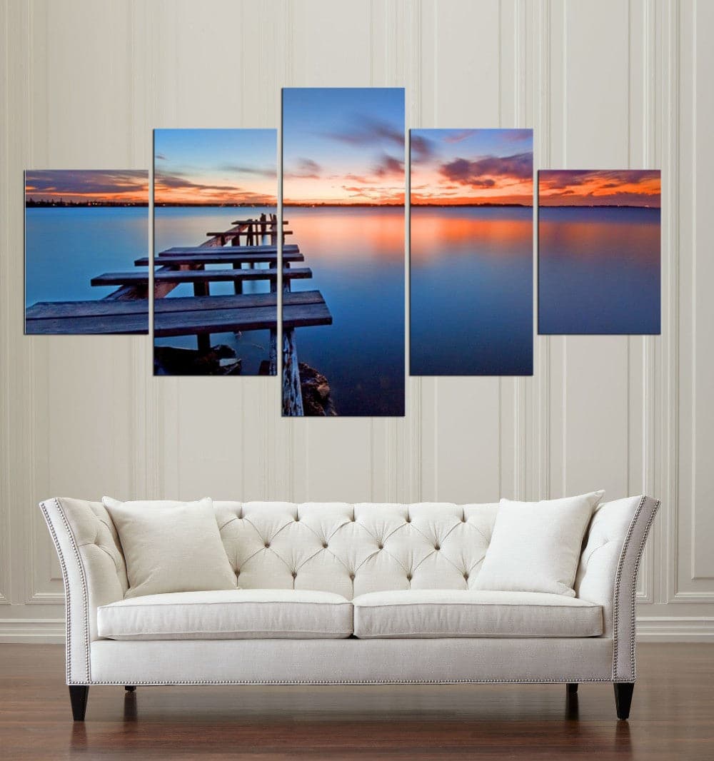 Framed 5 Panels - Landscape