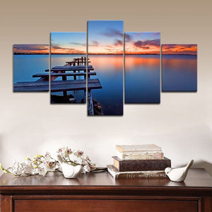 Framed 5 Panels - Landscape