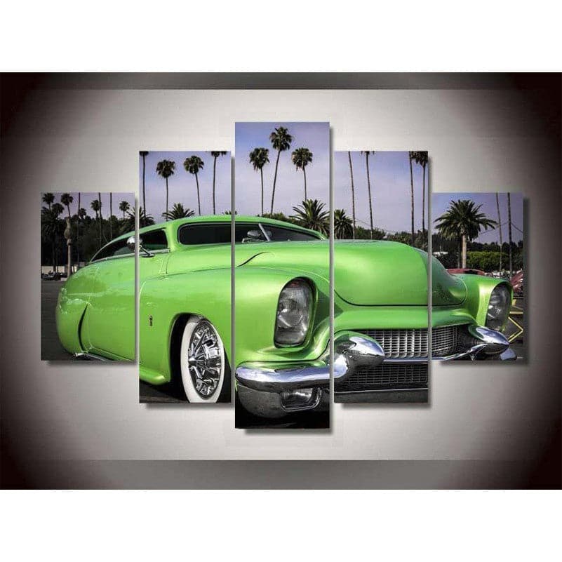 Framed 5 Panels - Classic Car