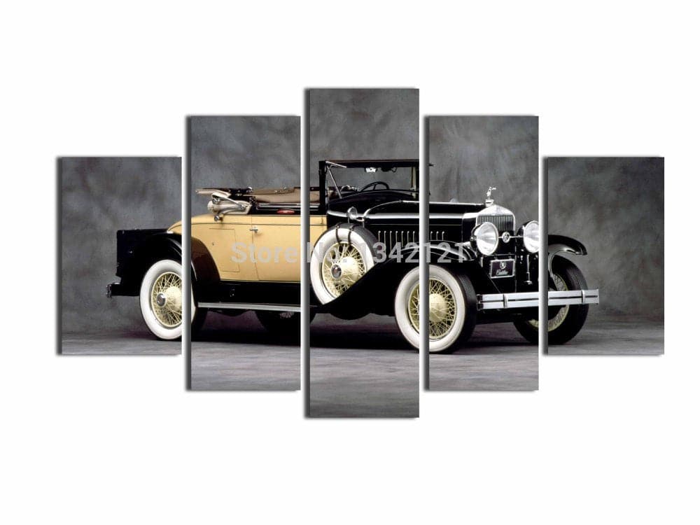 Framed 5 Panels - Classic Car