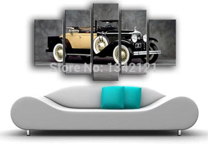 Framed 5 Panels - Classic Car