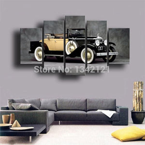 Framed 5 Panels - Classic Car