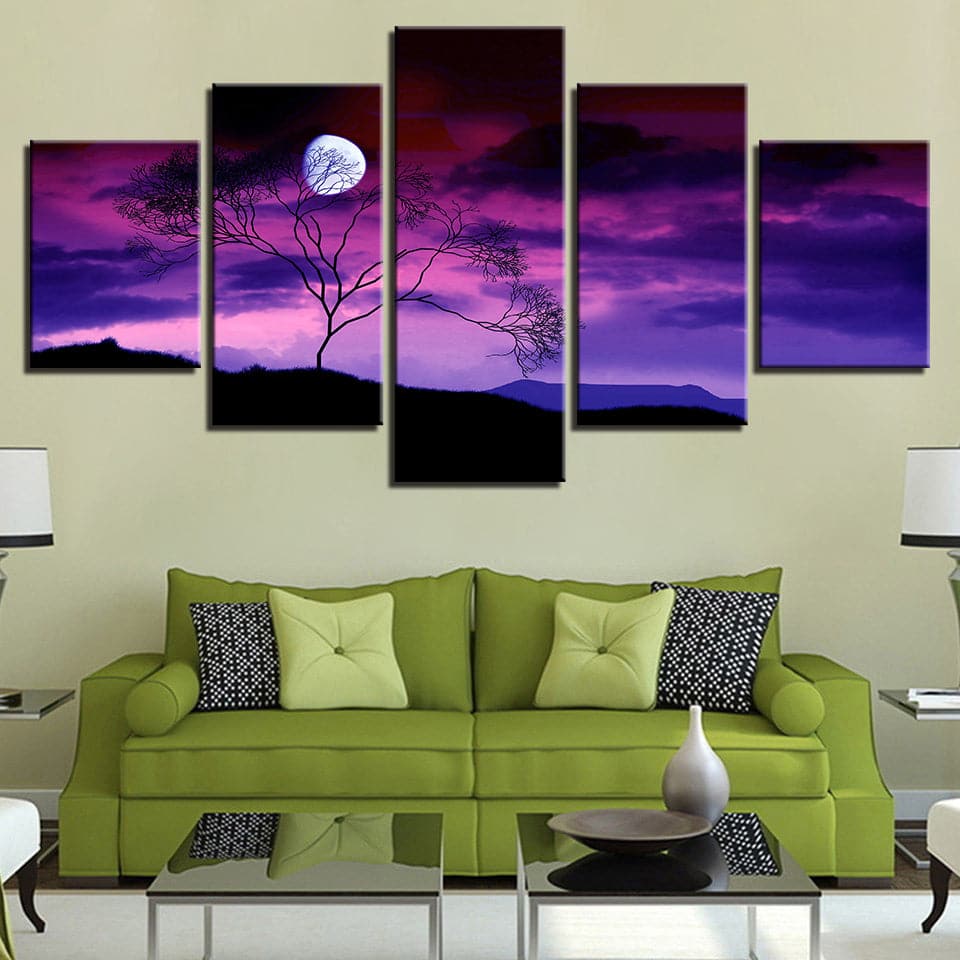 Framed 5 Panels - Landscape