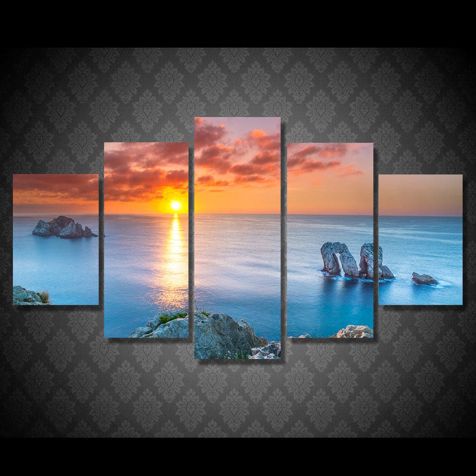 Framed 5 Panels - Landscape