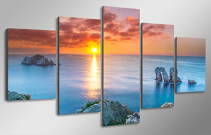 Framed 5 Panels - Landscape