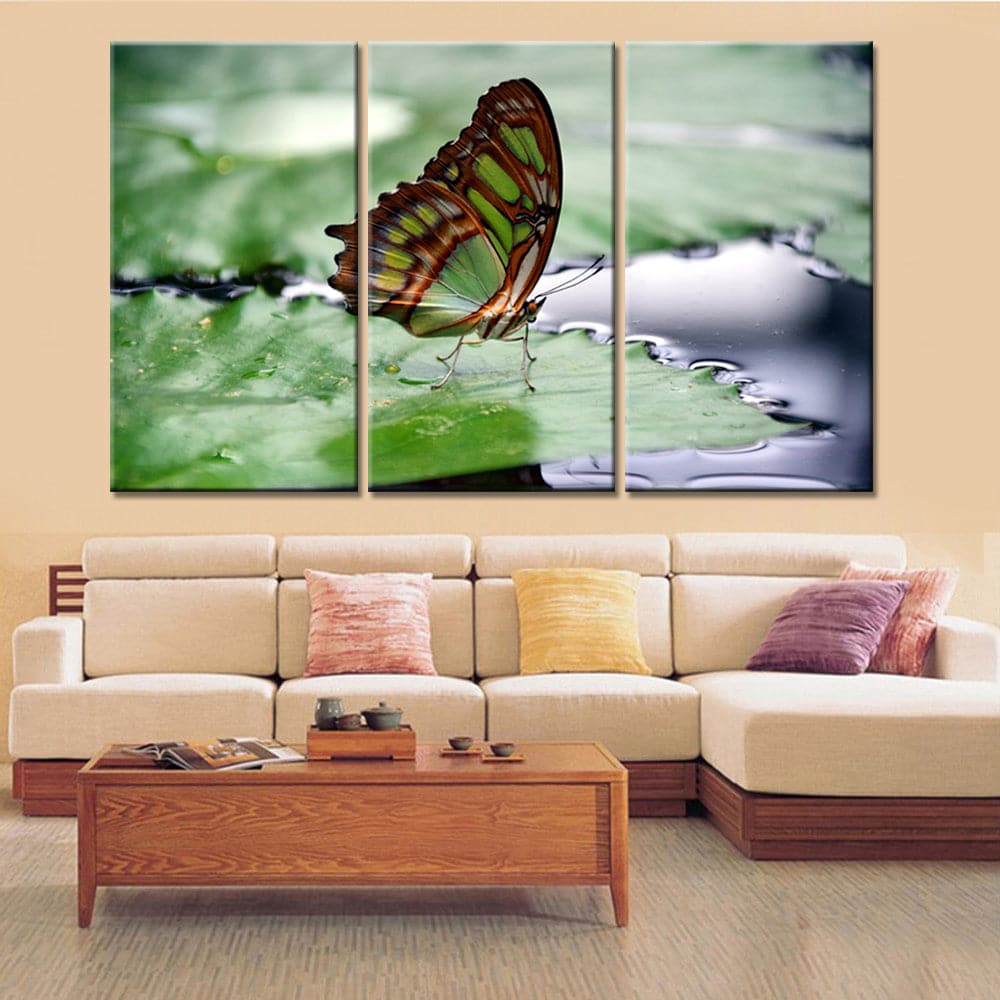 Framed 3 Panels - Butterfly