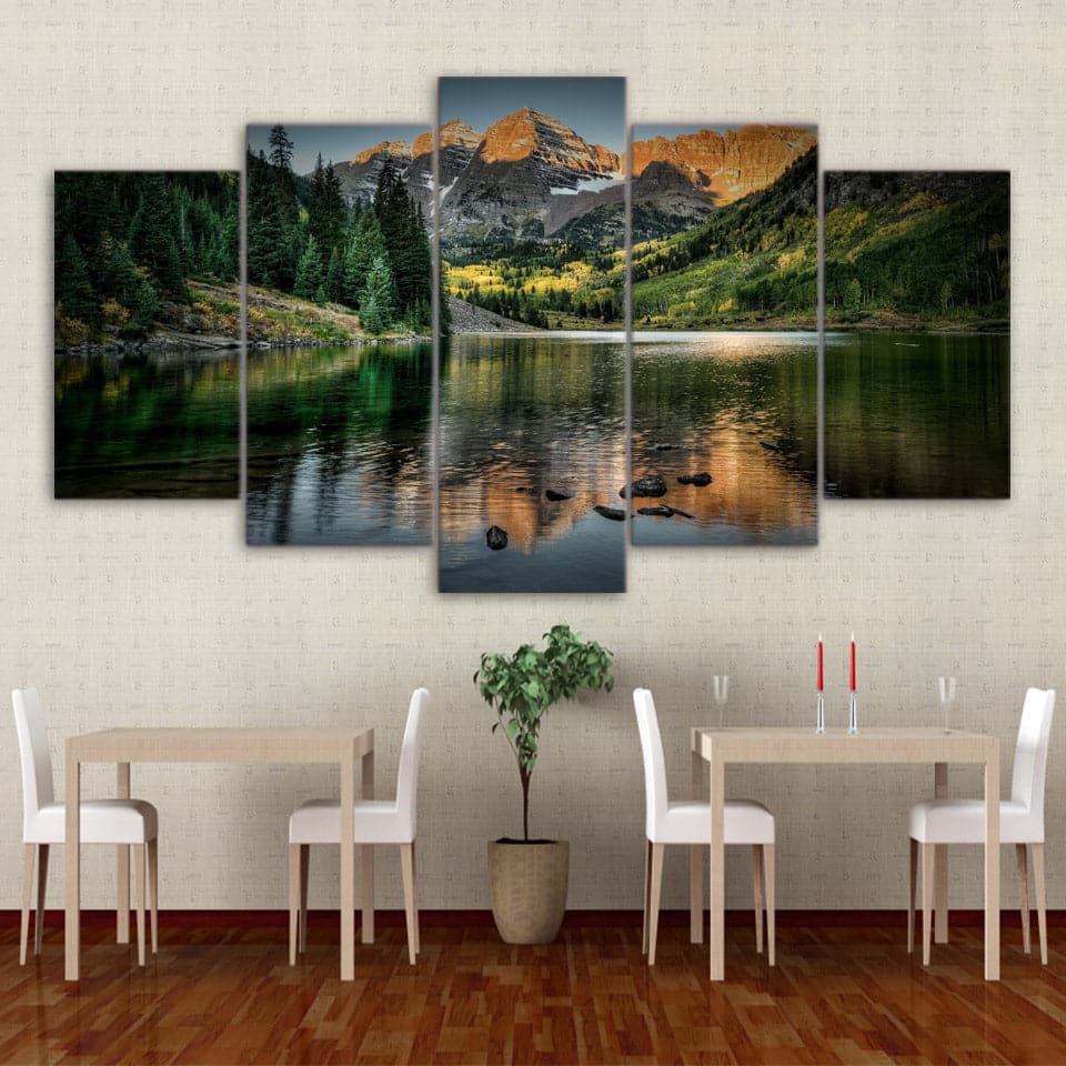 Framed 5 Panels - Landscape