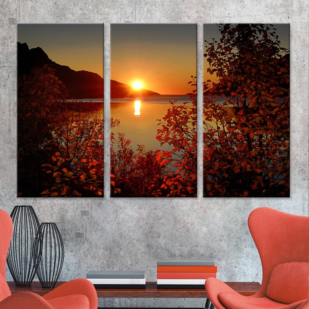 Framed 3 Panels - Sunset