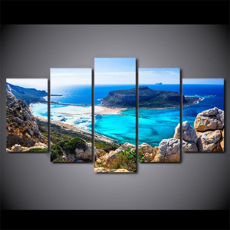 Framed 5 Panels - Landscape