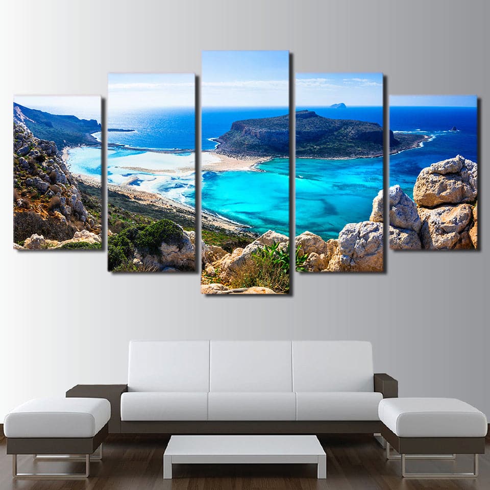 Framed 5 Panels - Landscape