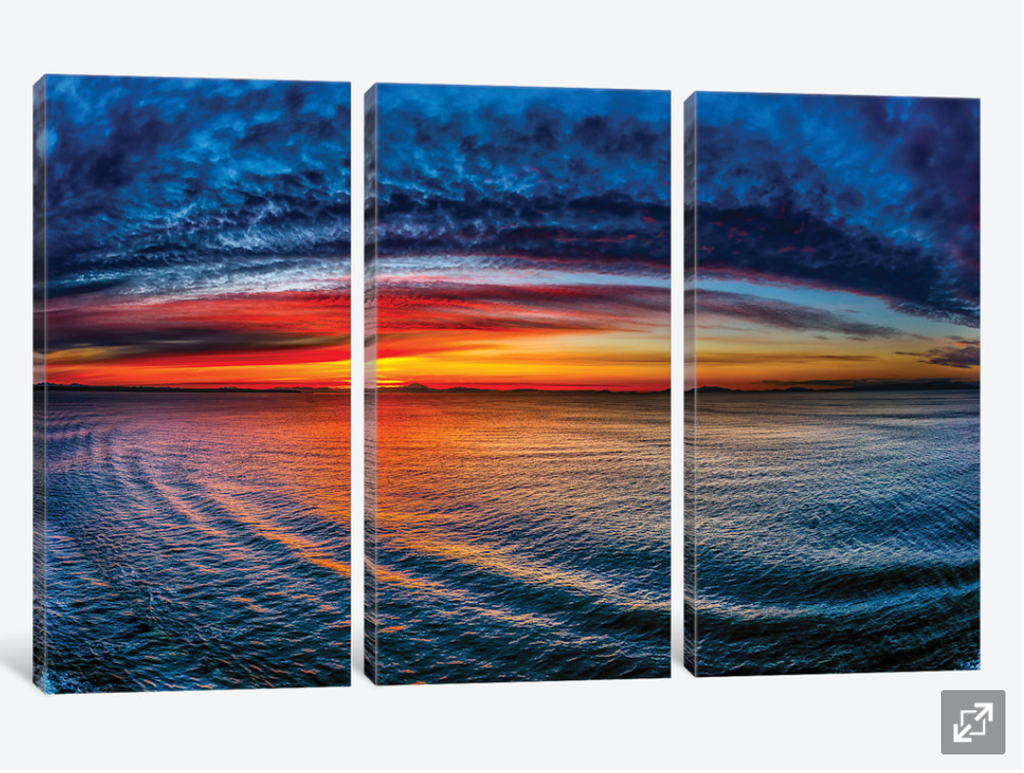 Framed 3 Panels - Sunset