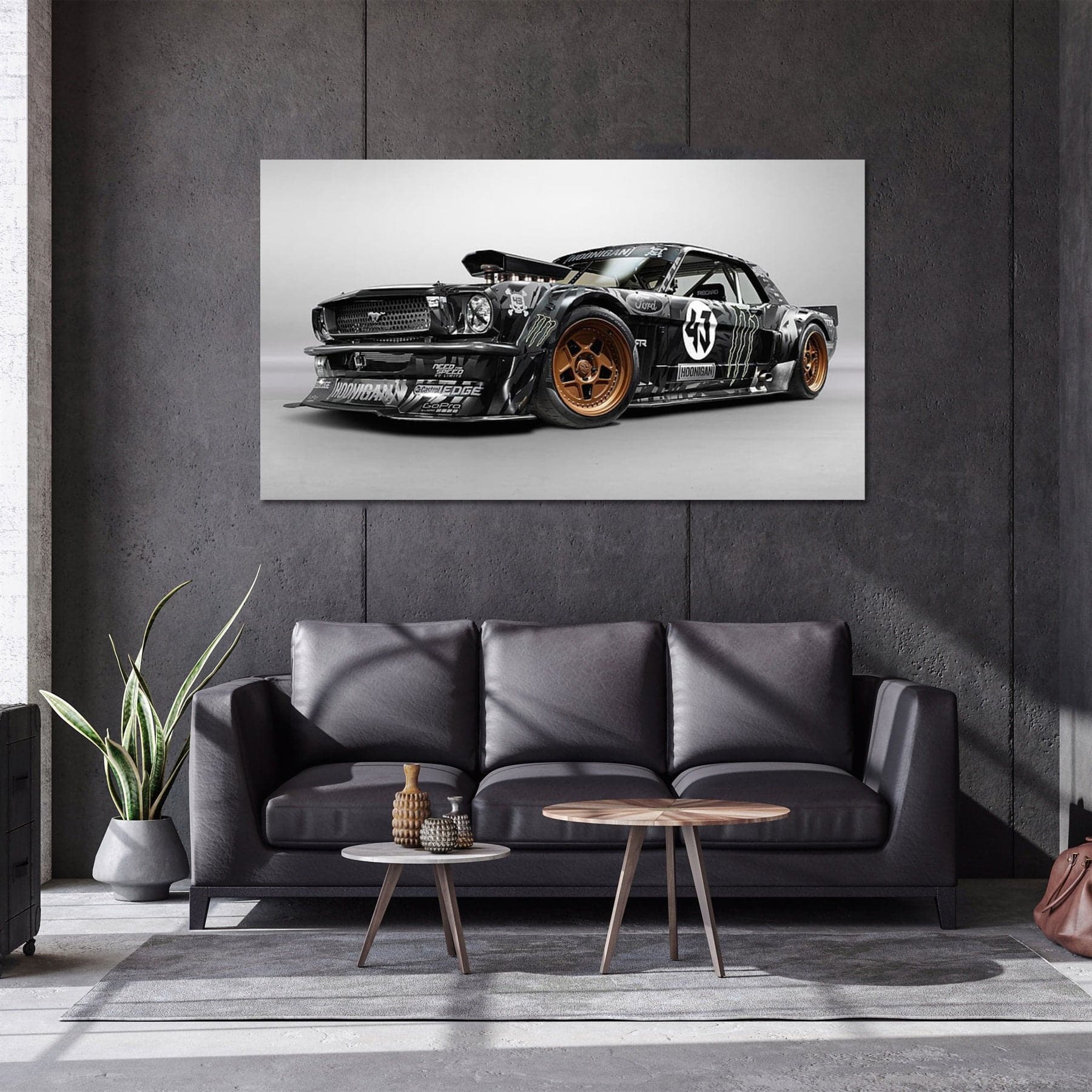 Framed 1 Panel - Ken block' s Ford Mustang