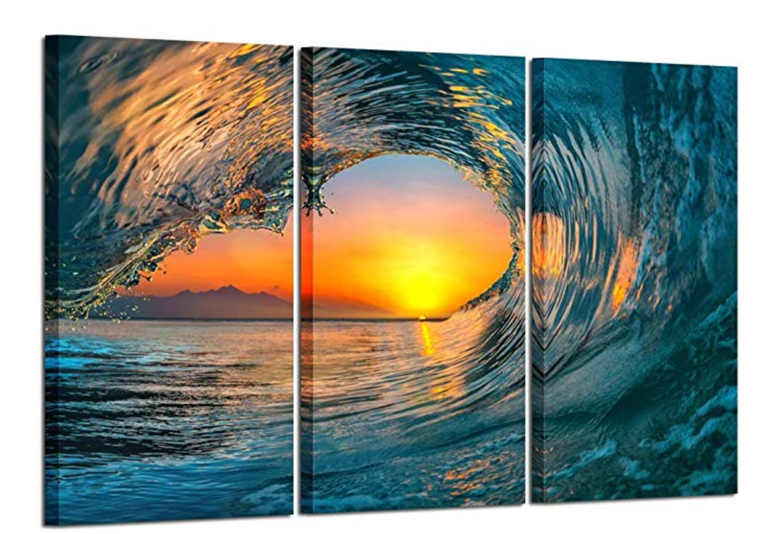 Framed 3 Panels - Wave