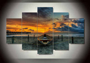 Framed 5 Panels - Landscape