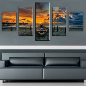 Framed 5 Panels - Landscape