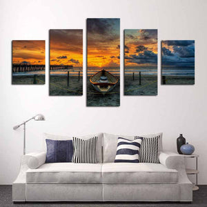 Framed 5 Panels - Landscape