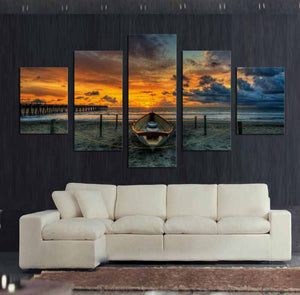 Framed 5 Panels - Landscape