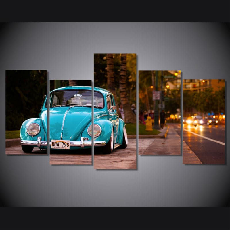 Framed 5 Panels - Volkswagen Beetle