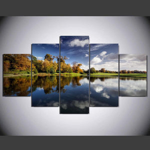 Framed 5 Panels - Landscape