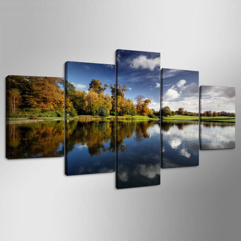 Framed 5 Panels - Landscape