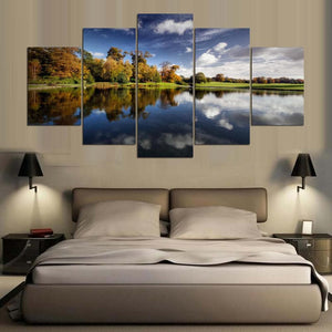 Framed 5 Panels - Landscape