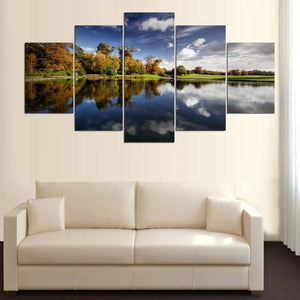 Framed 5 Panels - Landscape