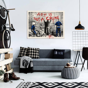 Framed 1 Panel - Art is not a crime