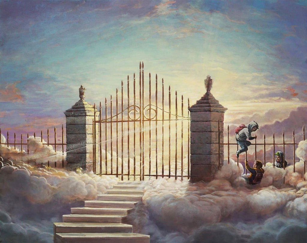 Framed 1 Panel - Banksy - Heavens Gate