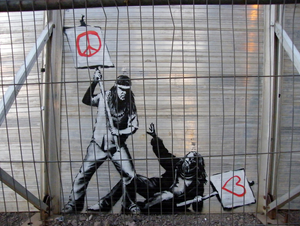 Framed 1 Panel - Banksy