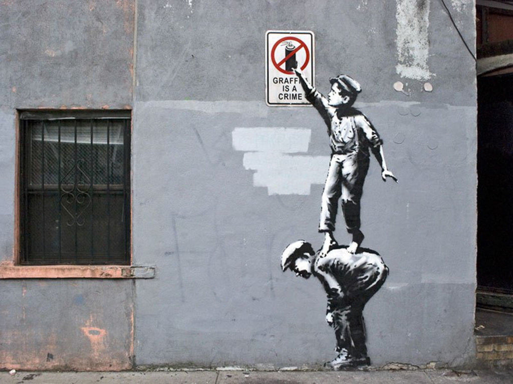 Framed 1 Panel - Banksy