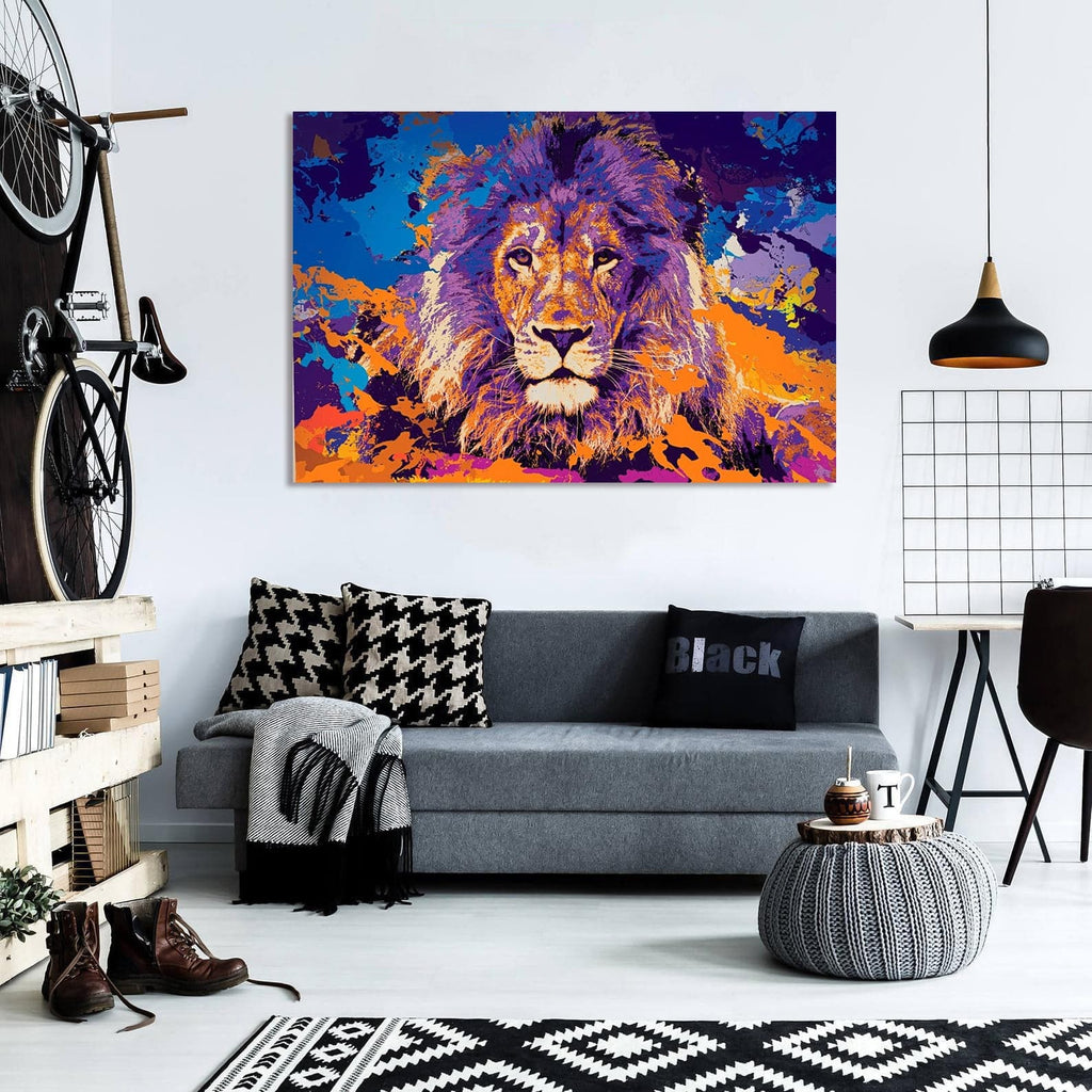 Framed 1 Panel - Lion