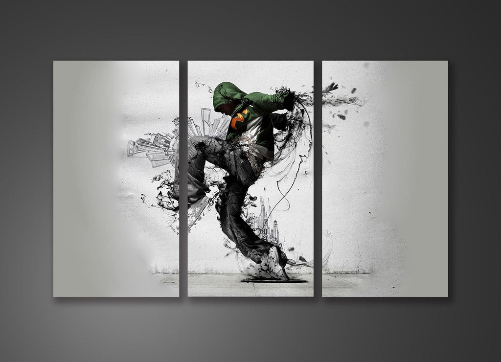 Framed 3 Panels - Street Dance