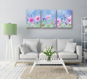 Framed 3 Panels - Flowers